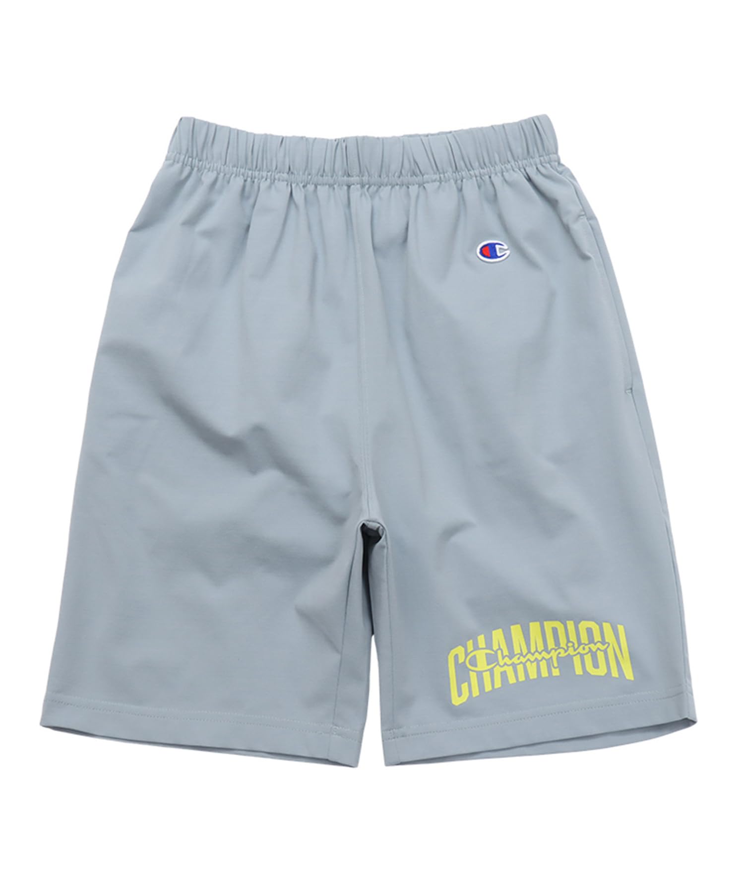 

Champion Stretch Shorts with UV Graphic and Rubber Light Kids Quick-Drying Protection, Logo, Print, Gray, CK-B504