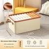 Clothing Storage Bins For Closet With Pu Handles Foldable Drawer Clothes Organizer For Organizing Wardrobe