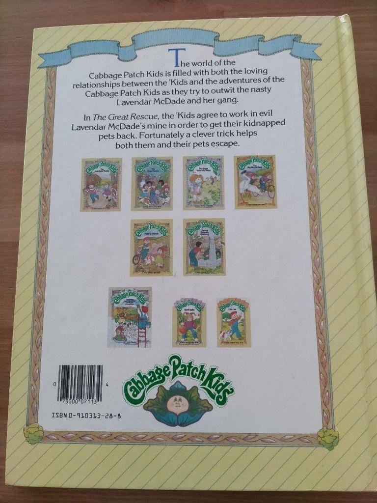 [USED] Cabbage Patch Kids The Great Rescue English Picture Book