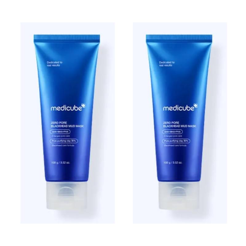 MEDICUBE Zero Pore Blackhead Mud Pack Deep Cleansing & Pore Tightening Mask 100ml x 2
