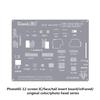 QIANLI Bumblebee Planting Tin Steel Mesh for Phone 6 To 14 Series CPU1-CPU2 A8-A14 Hard Disk Face ID  Repair Stencil