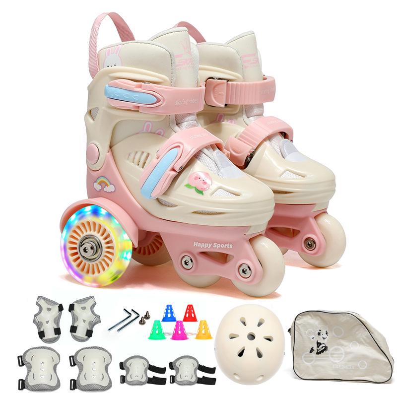 Beginner Children's Double Row Roller & Ice Skates