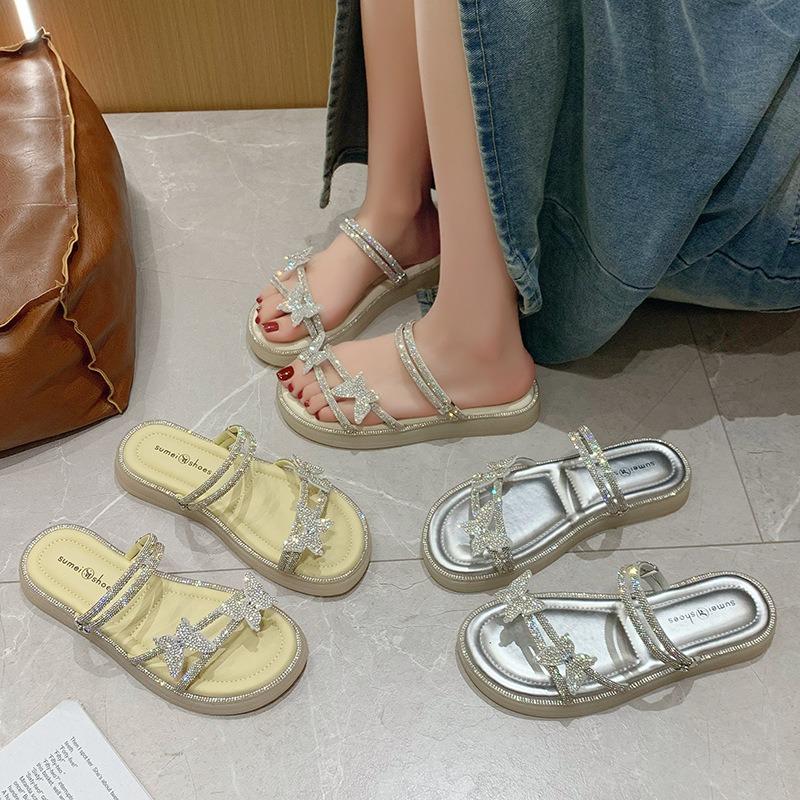 Beautiful sandals women's summer new with skirt slippers women's beach shoes