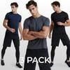 TeSla Men S Cooling Gymwear croSSfiT ShorT Sleeve T ShirTS 3 Pack aSTlio