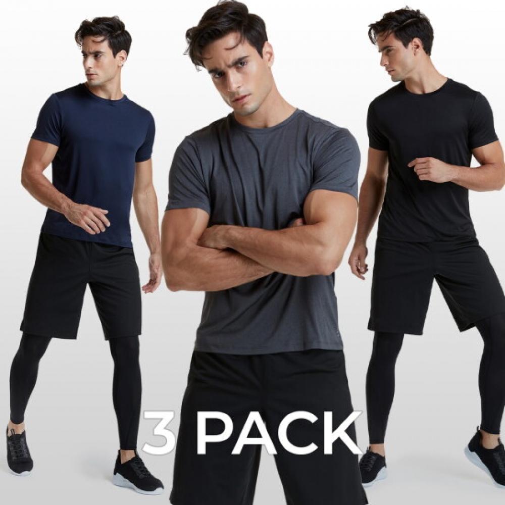 TeSla Men S Cooling Gymwear croSSfiT ShorT Sleeve T ShirTS 3 Pack aSTlio