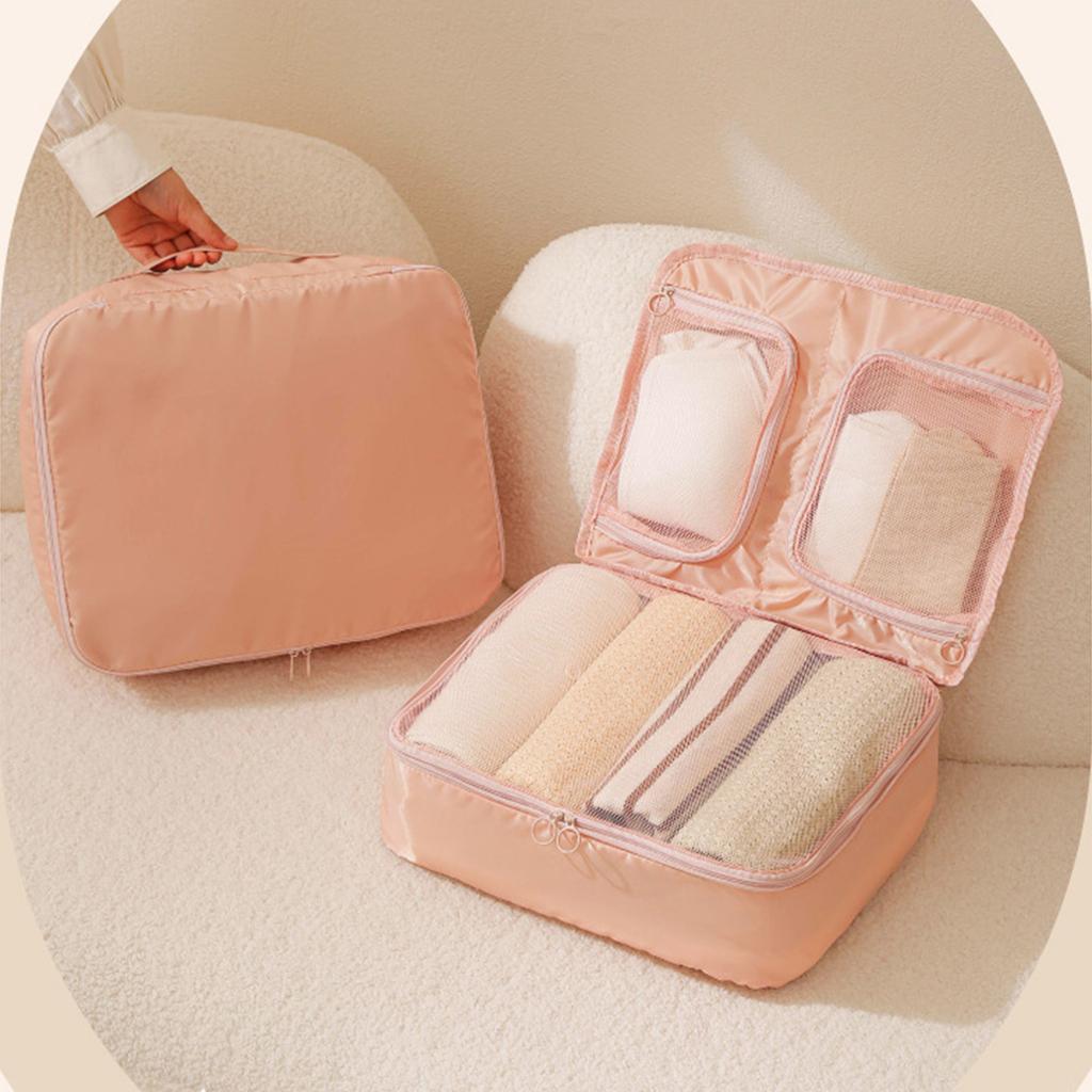 3 Pocket Travel Organizer Bag Large Capacity Breathable Mesh Storage For Clothes Underwear Luggage