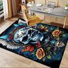 1PC Skull Butterfly Anti-slip Carpet, Suitable for Office, Bedroomand Playrooms. It Can Also Be Used As a Sofa Footrest cover-R73