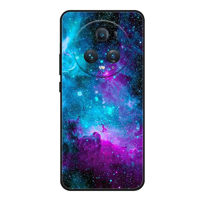 Funda For Honor Magic 5 Pro Phone Case Cute Cartoon Cat Black Silicone Soft Back Cover Case For Honor Magic5 Pro Case PGT-AN10