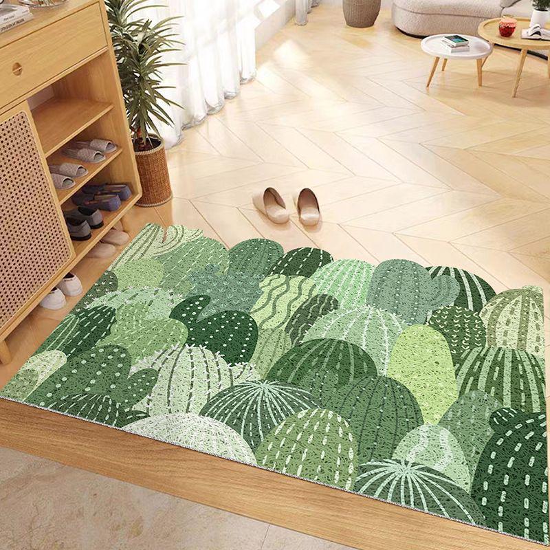 Groene Plant Deurmat - Vuil- en Slijtvast, Antislip Entree Mat voor Huis & Woonkamer.