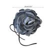 Exaggerated Flower Rope Necklace Eye catching Tie Up Floral Choker Chain Jewelry for Women Elegant Flower Necklace