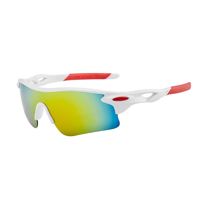 2025 Trendy Colorful Sunshade Cycling Sunglasses, Unisex PC Sports Mirror