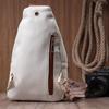 Stilvolle Damen-Umhängetasche mit einem Riemen aus Ökoleder VINTAGE Bag 22757 Weiß