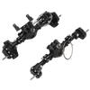 RC Front Rear Axle Set with Pedal Servo Aluminum Alloy for SCX10 I II III 03007 4082 4102 4103