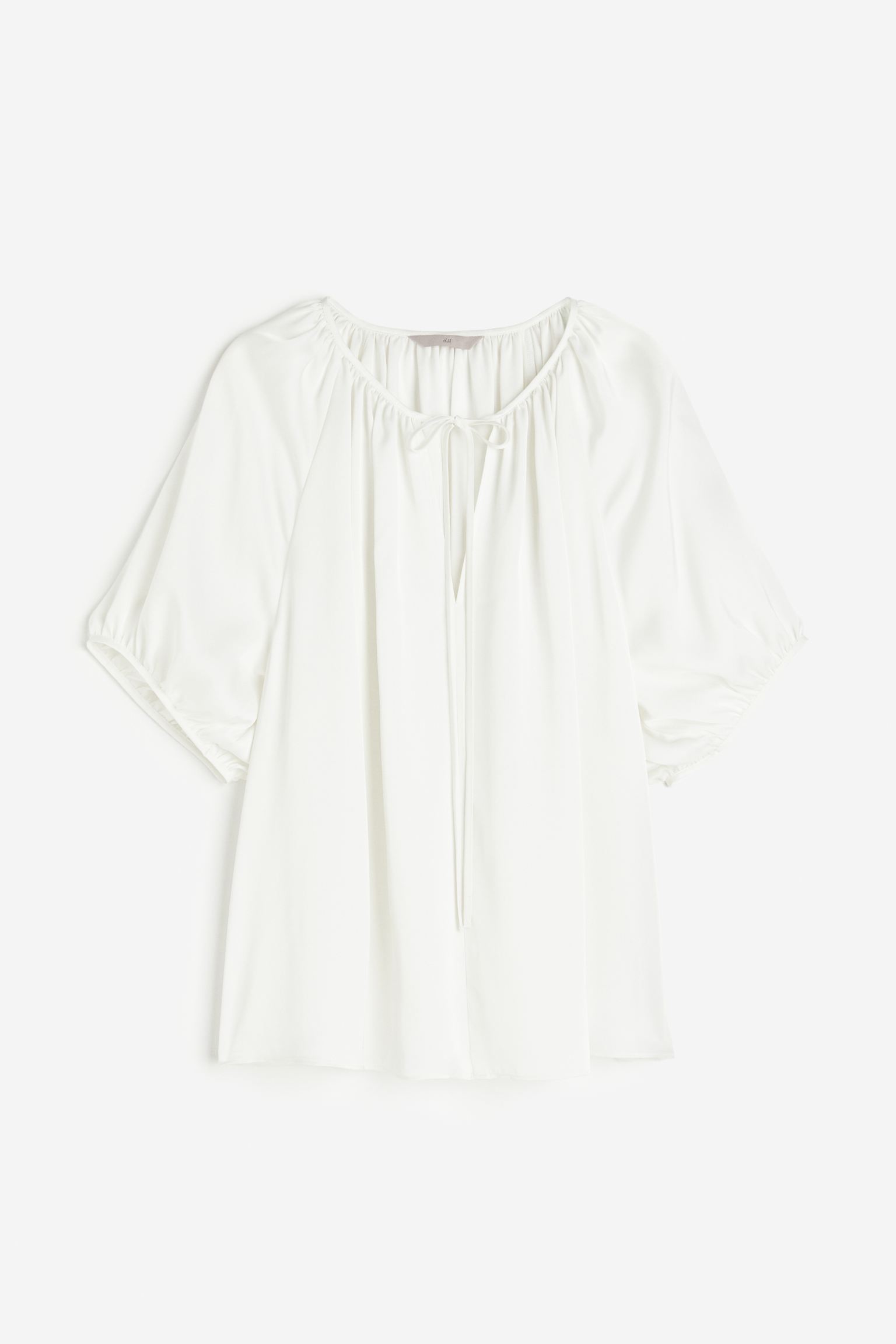 

Oversized tie-top blouse