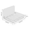 Wall Mounted Folding Shelf Transparent Punch   Large Capacity Strong Foldable Floating Wall Shelves for Bathroom