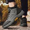 Winter Warm Men's Hiking Shoes Outdoor Waterproof Snow Boots Anti-slip Trekking Climbing Shoes Comfort Walking Sneakers with Fur