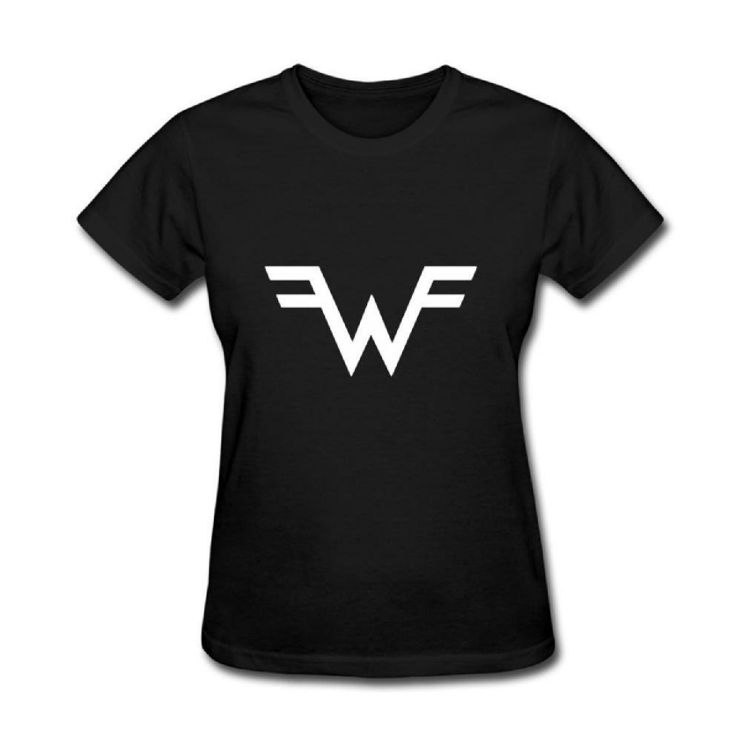 JUXING Женская футболка с логотипом рок-группы Weezer Размер S Цвет S