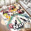 Custom Name Personalized Hatsune Miku Print Carpet, Versatile Home Decor Rug, for Playroom, Apartment, Balcony, Entryway, Hallway Gift
