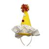 Dot Grid Clown Headwear Ruffle Funny Headwear Halloween Joker Headband  Carnival Dress Up