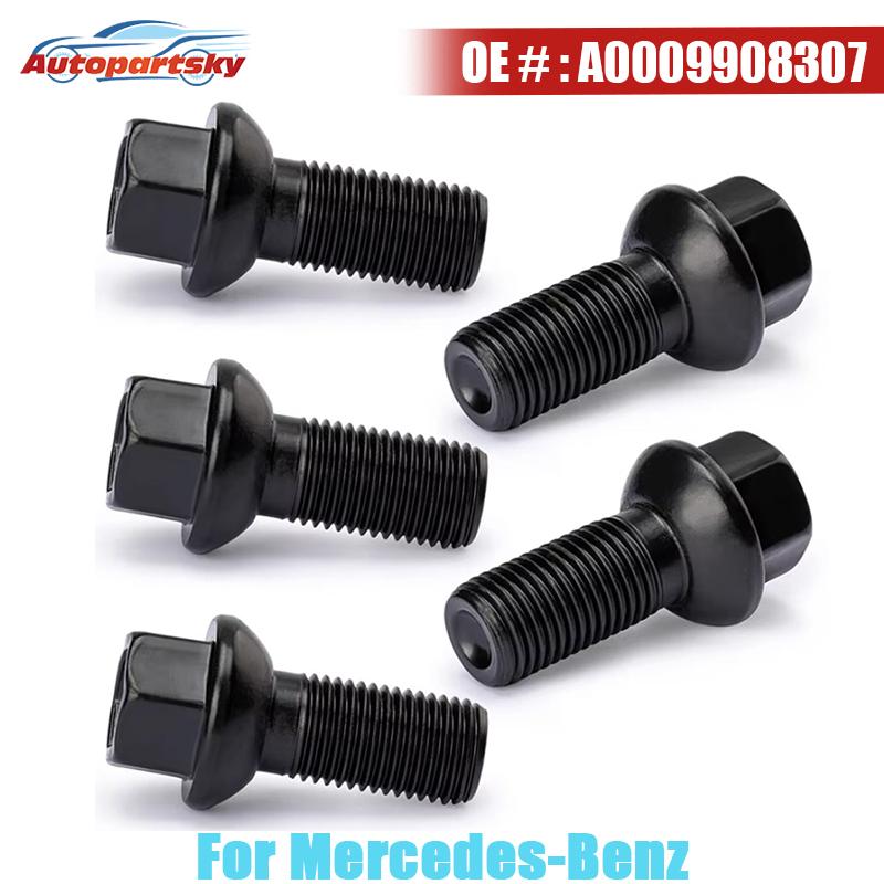 5PCS 0009908307 A0009908307 A 000 990 83 07 New Wheel Lug Bolt For Mercedes-Benz W163 W211 W212 W219 C218 1634010370 0009904807