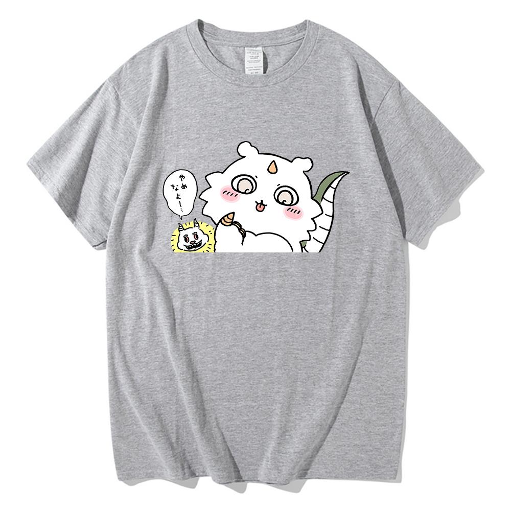 Chiikawa T Shirt Unisex  Harajuku Aesthetic Graphic Kawaii Tshirt Unisex Summer Cartoon Casual Oversize Sand Cotton Tee Shirt Korea