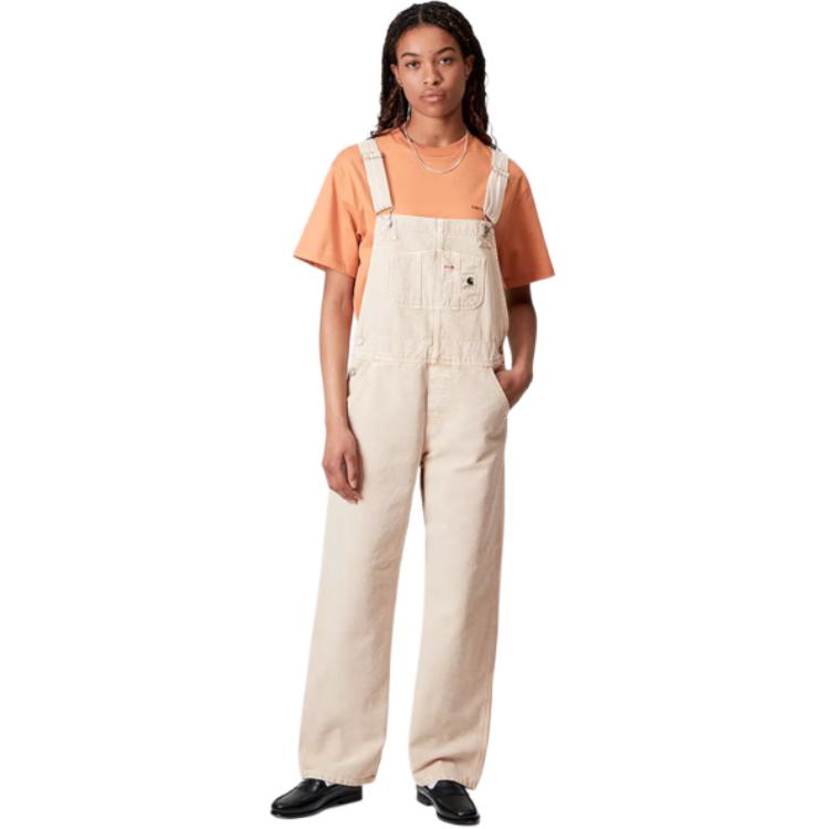 Carhartt WIP SS25 Overall Straight Adjustable Strap Square Label Comfortable Simple Suspenders Women Overalls I035572-07E-5F