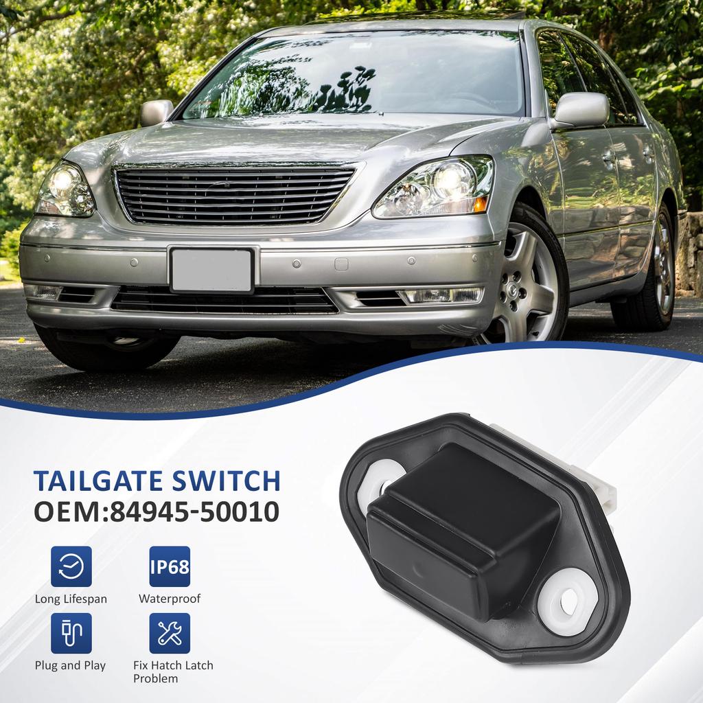 Rear Trunk Release Switch Button Black 84945-50010 for Lexus ES350 2007-2012 3.5L LS430 2003-2006 4.3L Toyota Avalon 2013-2018