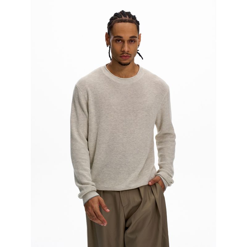 Kisko Minimalist Old Money Style Commuter Cleanfit Knit Long-Sleeve Unisex High-End Casual Base Shirt Top