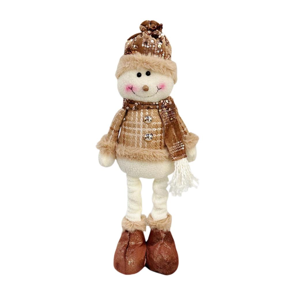 Telescopic Christmas Snowman Reindeer Doll Decoration for Hotel or Window Display