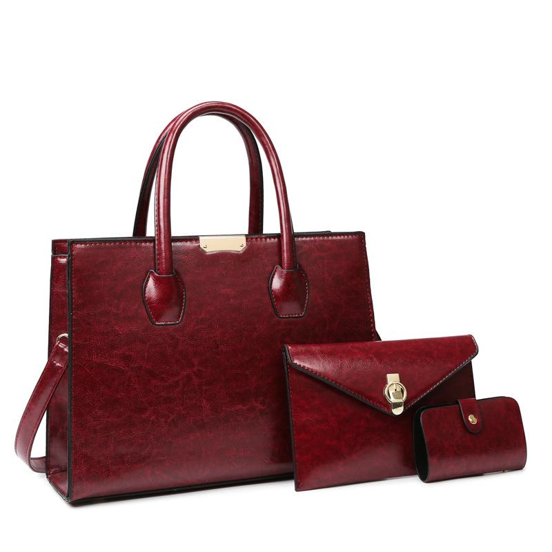 Large capacity bag women's new child and mother bag fashionable women's bag women's shoulder portable multi-piece set