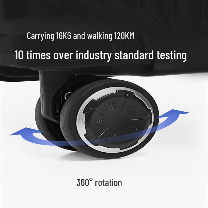 Aihuaishi PC Hardshell Suitcase with Shock-Absorbing Wheels