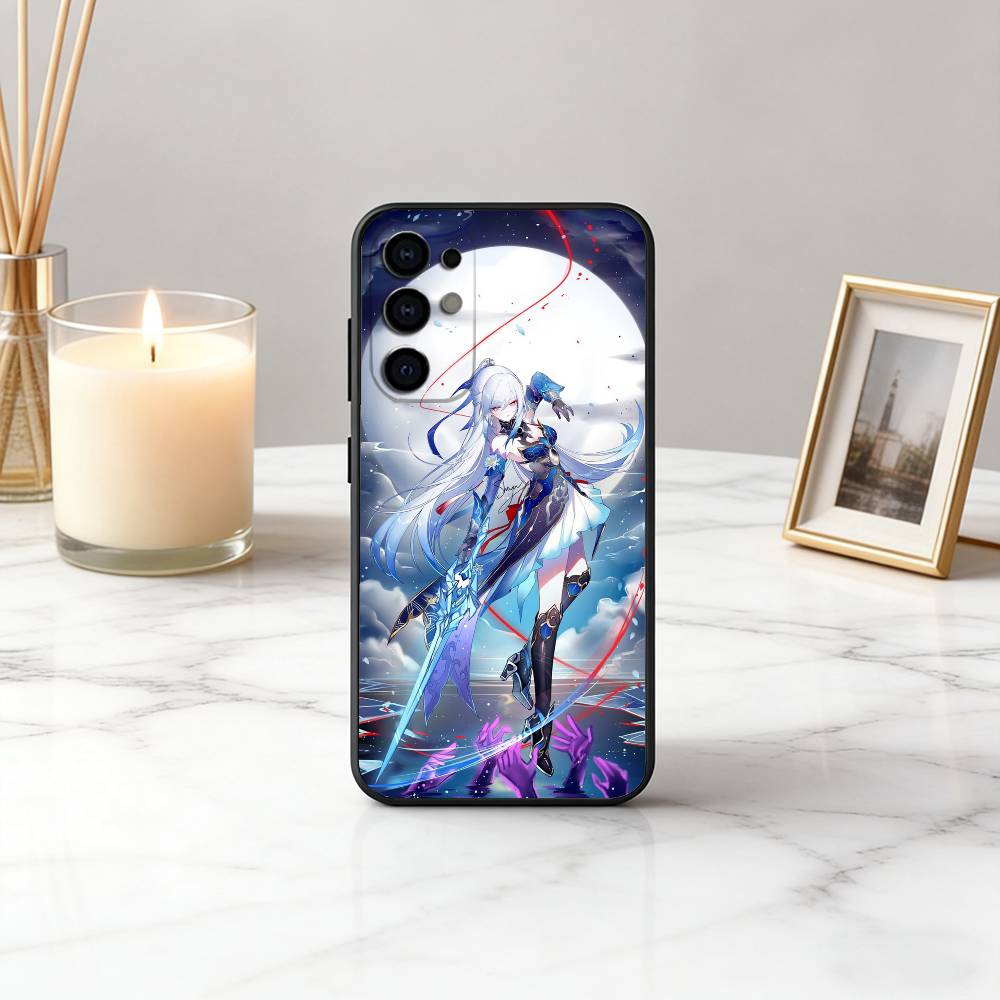 Cool G-GENSHIN IMPACT S-Skirks-GPS Phone Case For Samsung S25,S24,S21,S22,S23,S30,Ultra,S20,Plus,Fe,Lite,Note,10,Black Cover