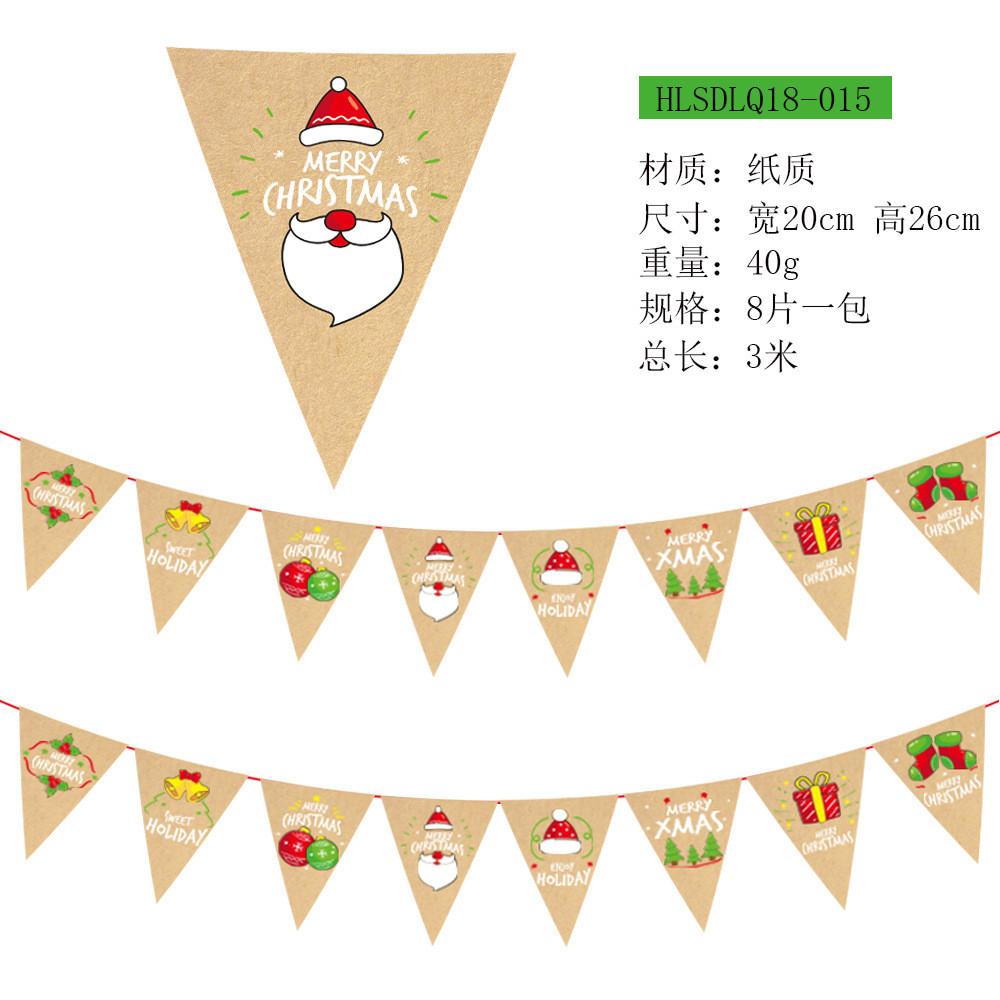 Designed Paper Beautifully Christmas Flags For Festive Holiday Scene Setting