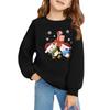 Christmas Day Girls Round Neck Pullovers For Kids Printed Baby Tops