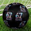Six and Seventeen Indoor Soccer Ball Colorful Machine Stitched PVC Size 5 Team Training Competition Ready Durable High-Bounce Cool Sports Gift