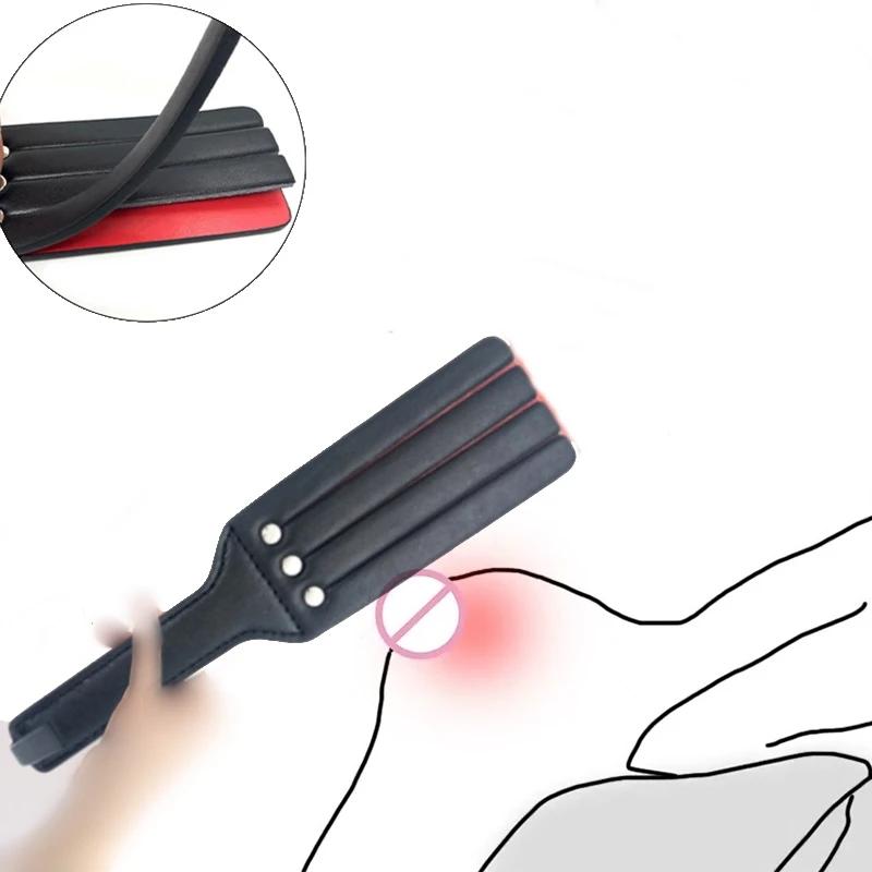 Sex Toy Leather Double Layer Whip Latigo Spanking Paddle Fetish Flogger SM Bondage Femdom Adult Products for Women Games 18