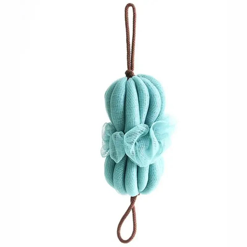 

Скраббер для тела Банное полотенце Мяч для ванны Пояс для ванны Отшелушивающий массажный душ Очистка тела Ремень для душа для ванной Сетка для душа синий