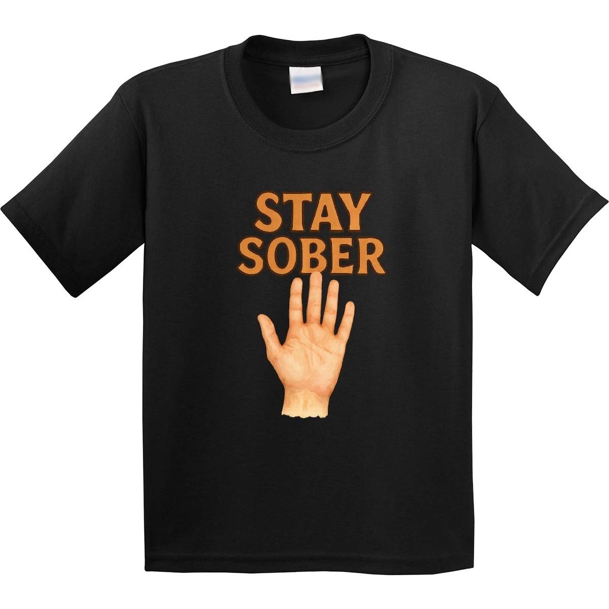 Inktastic Stay Sober Youth T-Shirt Shirt Recovery Addiction Aa Tee Kids Children 100