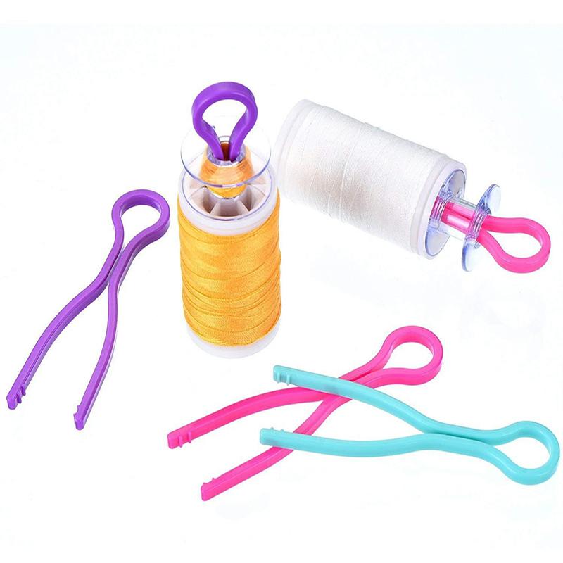 10-40Pcs Colorful Plastic Bobbin Thread Holders Sewing Bobbin Holder Clips DIY Sewing Bobbin Thread Organizer Tools