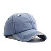 New washed and old denim baseball cap women's fashion sunscreen sunshade travel cap men