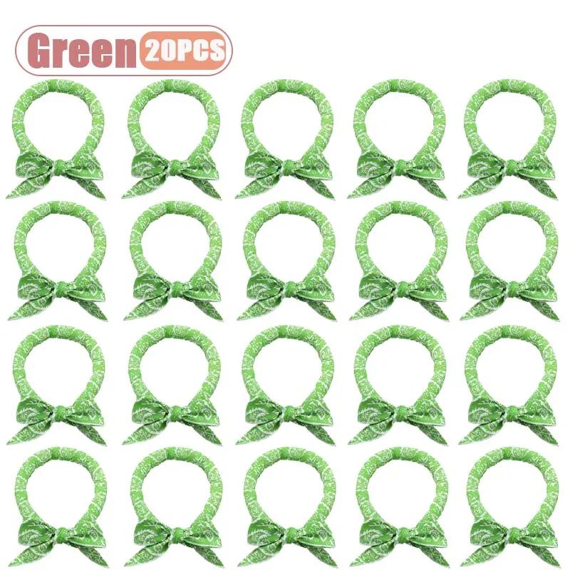 1-20PCS Summer Pet Cooling Scarf for Cats Dogs Ice Collar Cartoon Design Breathable Heat Relief Outdoor Travel Accessory