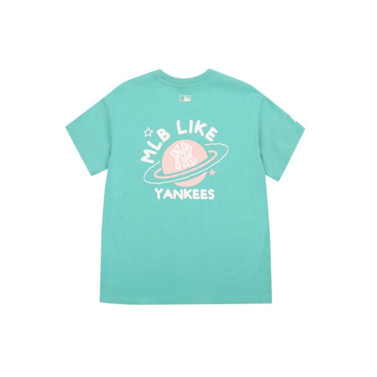 MLB Drop Shoulder Sleeve T-Shirt Unisex Green 31TSP3131-50T