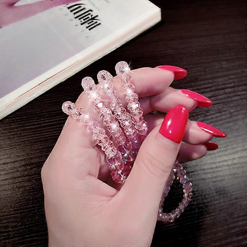 Bling Neck Crystal Beads Lanyard Strap Phone Key Holder Name ID Badge HOT
