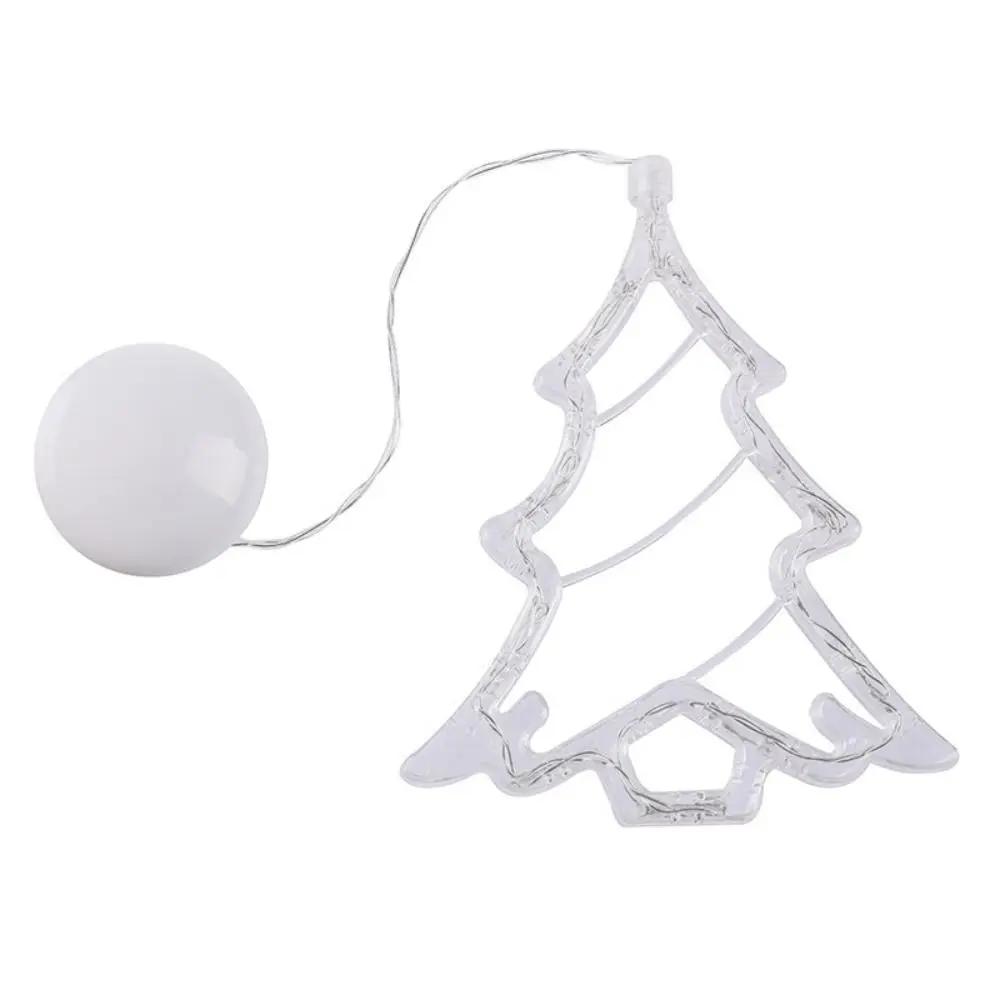 Suction Cup Design Christmas Window Lights Snowflake Hanging Sucker Lamp Christmas LED Light New Year Celebration