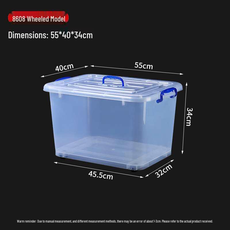 3D Printer Filament Storage Box - Thickened, Transparent, Large Capacity, Rectangular Household Container