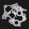 Merry Christmas Metal Cutting Dies Stencils Scrapbooking Embossing DIY Crafts 