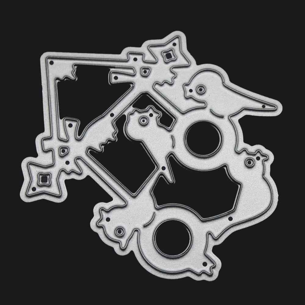 Merry Christmas Metal Cutting Dies Stencils Scrapbooking Embossing DIY Crafts