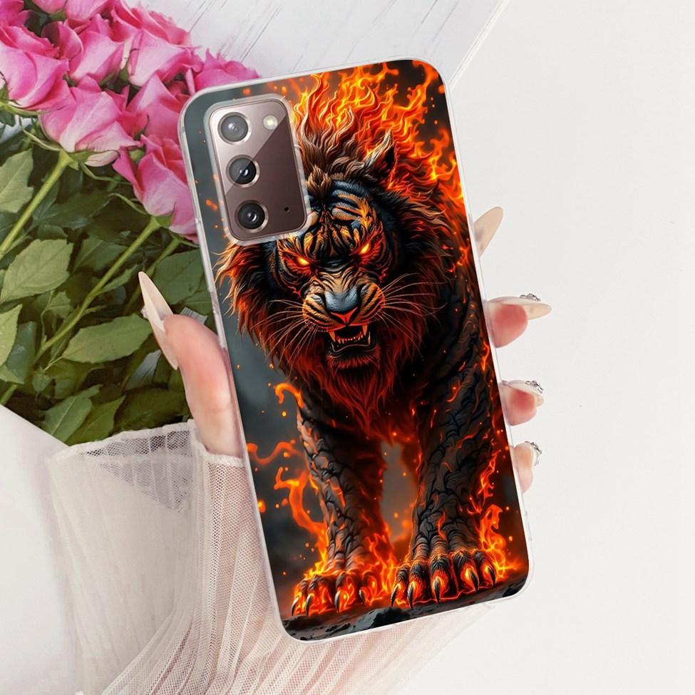 Clear For Samsung Galaxy Note20 5G Case Fashion Fashion Funny Cute Painted Cover For Samsung Note20 5G SM-N981B SM-N981W Casing