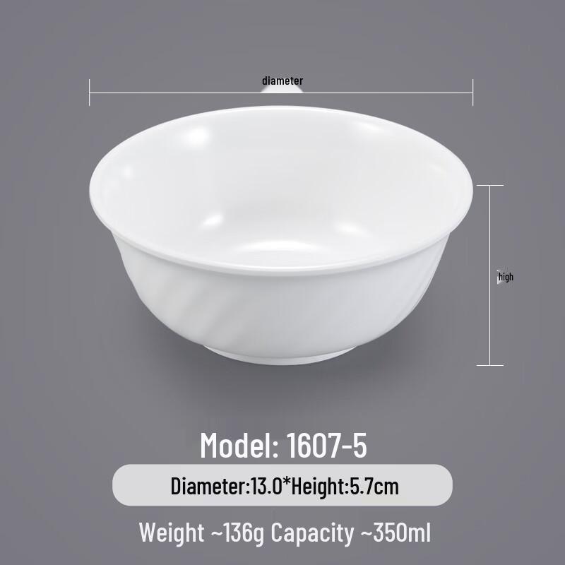 

Commercial Melamine Noodle and Soup Bowl