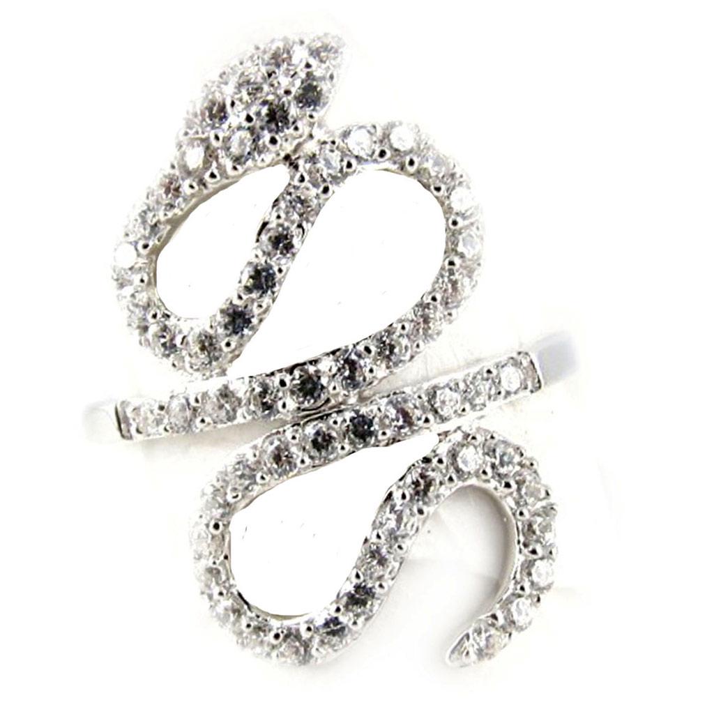 

Белое серебряное кольцо Temptation